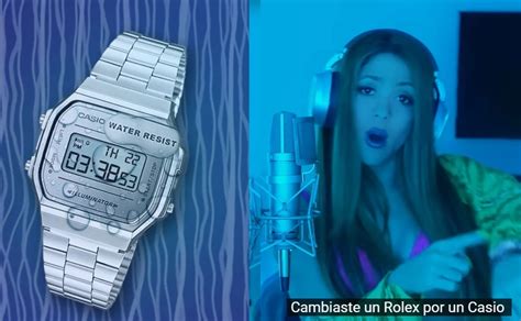 que dijo rolex de shakira|Casio responde a comparación de Shakira con Rolex.